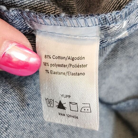 Venus Sleeveless Wide Leg Zip-Up Acid Washed Denim Jumpsuit, 2 - Picture 6 of 8